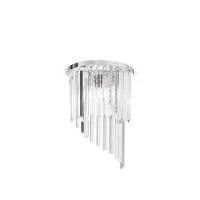 Ideal Lux Carlton wall lamp in crystal