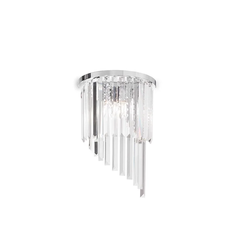 Ideal Lux Carlton wall lamp in crystal Ideal Lux Carlton wall lamp in crystal