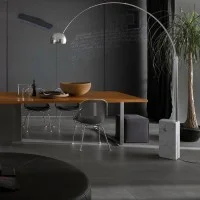 Flos Arco Floor Lamp by Achille Castiglioni made in Italy
