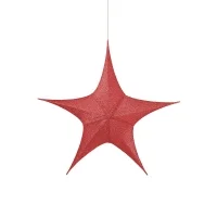New Lamps decorative red star 3D glitter fabric