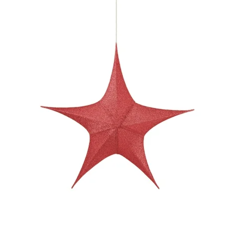 New Lamps decorative red star 3D glitter fabric
