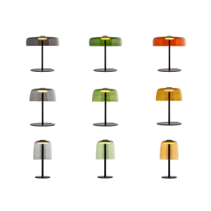 Ledsc4 Levels led table lamp in blown glass