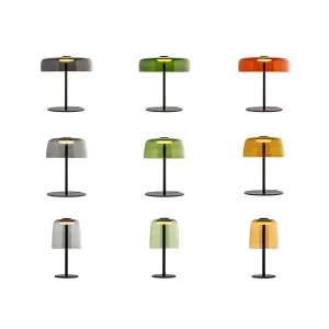 Ledsc4 Levels led table lamp in blown glass