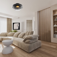 Ledsc4 Levels led ceiling lamp in blown glass