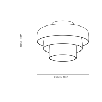 Ledsc4 Levels lampada da soffitto led in vetro soffiato