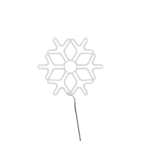 New Lamps Cristallo di Neve NEON LED 2D 60x60cm Luce Chiara per Esterno IP44