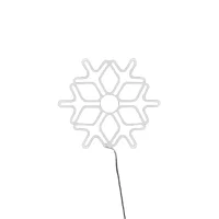 New Lamps Cristallo di Neve NEON LED 2D 60x60cm Luce Chiara per Esterno IP44