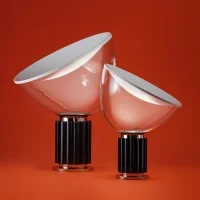 Flos Taccia Small LED 16W Lampada Tavolo Nero Dimmer By Flos Taccia Small LED 16W Lampada Tavolo Nero Dimmer By