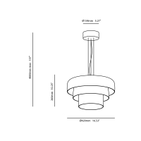 Ledsc4 Levels lampada da sospensione led in vetro soffiato