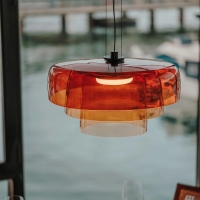 Ledsc4 suspension led suspension lamp in blown glass