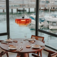 Ledsc4 suspension led suspension lamp in blown glass