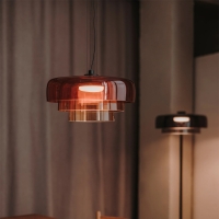 Ledsc4 suspension led suspension lamp in blown glass
