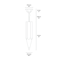 Aldo Bernardi Lapis suspension lamp
