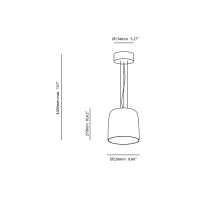 Ledsc4 Levels sp1 lampada da sospensione led in vetro soffiato