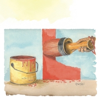 Aldo Bernardi Brushes suspension lamp