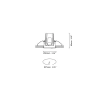 iGuzzini Laser fisso super confort faretto led rotondo dimmerabile