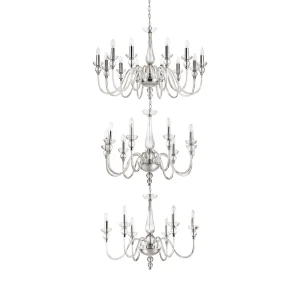 Ideal Lux Doge suspension lamp in blown glass