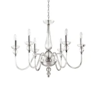 Ideal Lux Doge suspension lamp in blown glass