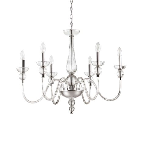 Ideal Lux Doge suspension lamp in blown glass