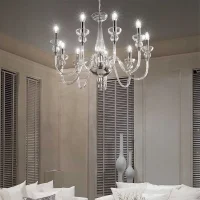 Ideal Lux Doge suspension lamp in blown glass