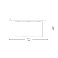 Ideal Lux Daisy plafoniera da soffitto in vetro soffiato