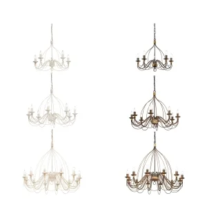 Ideal Lux Corte suspension lamp hand painted