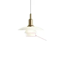 Louis Poulsen schermo inferiore bianco per PH 3/2 Louis Poulsen schermo inferiore bianco per PH 3/2
