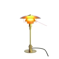 Louis Poulsen schermo intermedio ambra per PH 3/2 Table