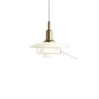Louis Poulsen white middle shade for PH 3/2