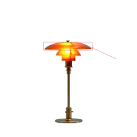 Louis Poulsen schermo superiore ambra per PH 2/1 Table