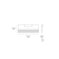Cini&Nils Sottile 380 lampada a parete o soffitto