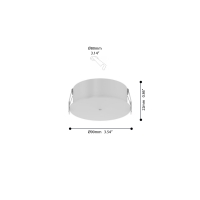 Beneito Faure ceiling rose with driver for Bora L