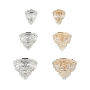 Ideal Lux Dubai ceiling lamp in crystal