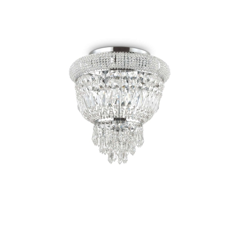 Ideal Lux Dubai ceiling lamp in crystal