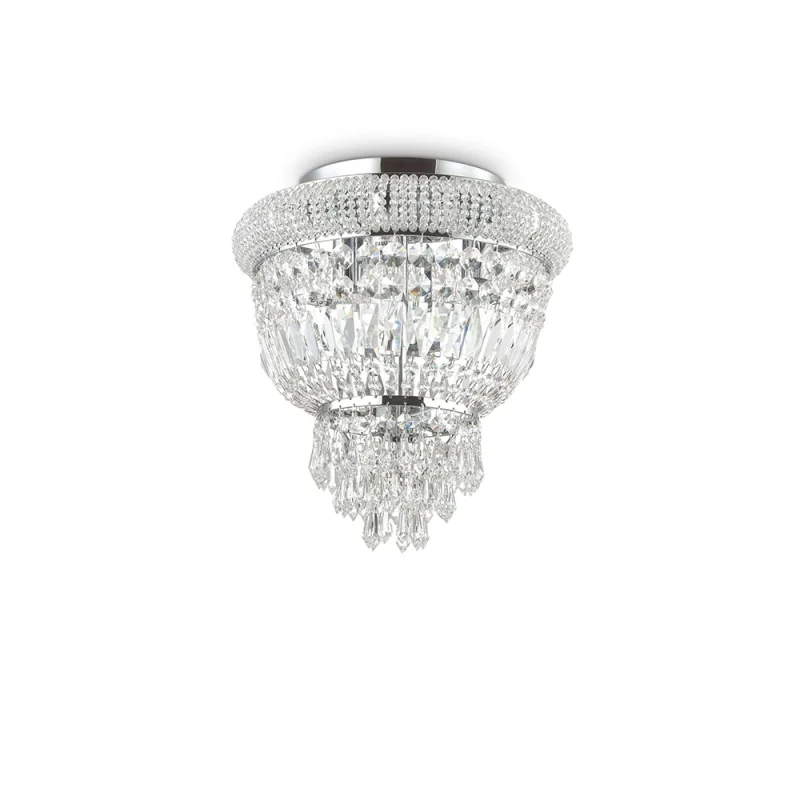 Ideal Lux Dubai ceiling lamp in crystal Ideal Lux Dubai ceiling lamp in crystal