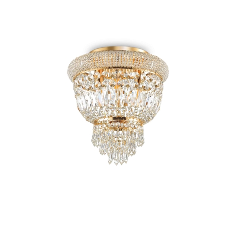 Ideal Lux Dubai ceiling lamp in crystal