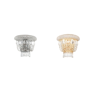 Ideal Lux Dubai wall lamp in crystal