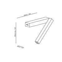 Ledsc4 Hall Slim lampada da parete led orientabile