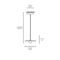 Vibia Tempo disc suspension lamp