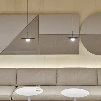 Vibia Tempo disc suspension lamp