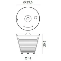 Rotaliana MultiPot+ LED RGB Lampada da Tavolo Multipresa Vaso
