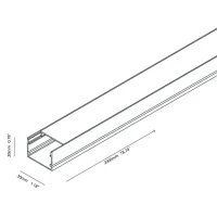 Novalux Profilo Incasso bianco 2m Per Strisce LED