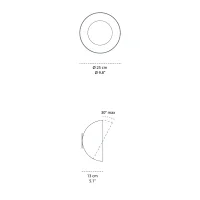 Cini&Nils Flip 250 adjustable wall ceiling lamp