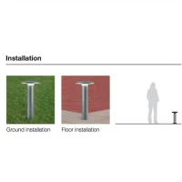 iGuzzini BX89.715 Outer Palo da Esterno LED 11W IP65 Paletto da