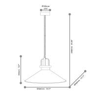 Ideal Lux Eris suspension lamp