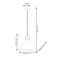Ideal Lux Eris suspension lamp