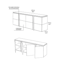 Minotti Suspance sideboard Minotti Suspance sideboard