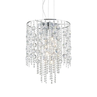 Ideal Lux Evasione led suspension lamp in crystal