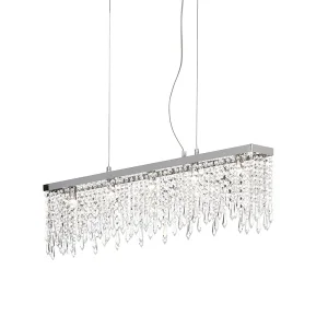 Ideal Lux Giada led suspension lamp in crystal