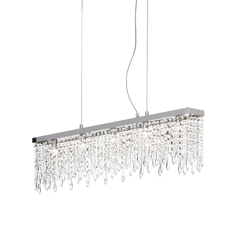 Ideal Lux Giada led suspension lamp in crystal
